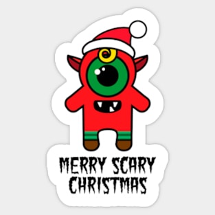 Merry Scary X-mas Sticker